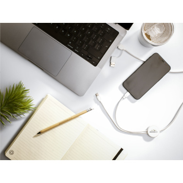 Logo trade promotional gifts picture of: Charging Cable RCS Recycled ABS-TPE