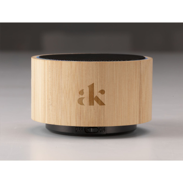 Logo trade advertising products picture of: Wave Bamboo Wireless Speaker
