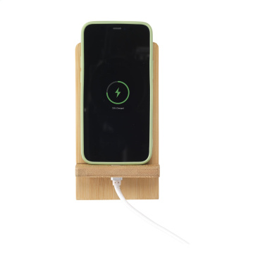 Logotrade promotional item image of: Miyo Bamboo Phone Stand