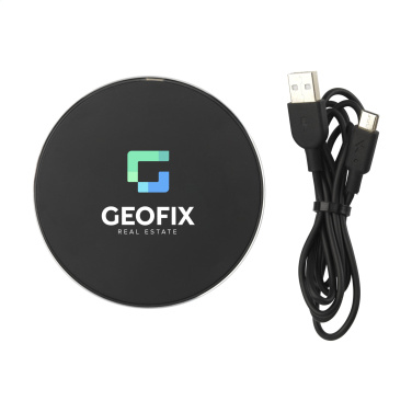 Logotrade promotional merchandise image of: Tecco GRS Recycled Alu 15W Wireless Charger