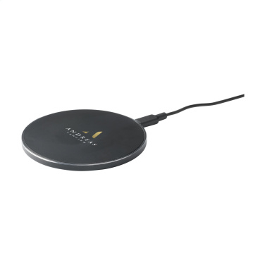 Logotrade promotional merchandise picture of: Tecco GRS Recycled Alu 15W Wireless Charger