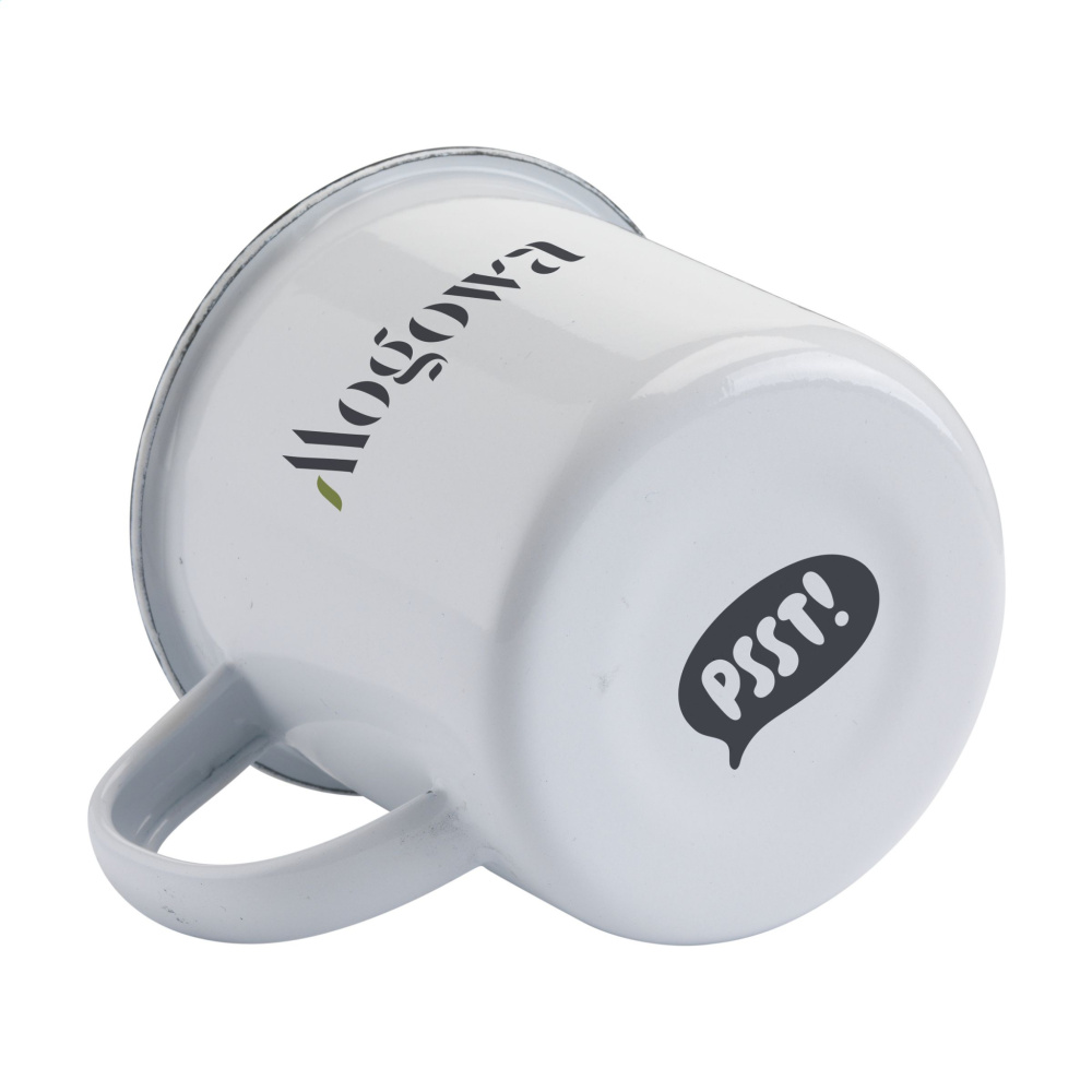 Logo trade promotional items picture of: Retro Enamel Mug 350 ml