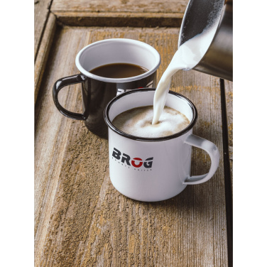 Logo trade promotional merchandise image of: Retro Enamel Mug 350 ml