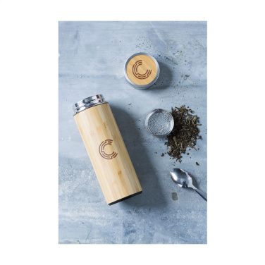 Logotrade promotional giveaway picture of: Osaka 360 ml bamboo thermo bottle/thermo cup
