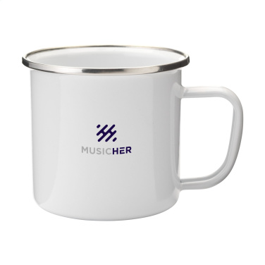 Logotrade promotional gifts photo of: Retro Silver Enamel Mug 350 ml