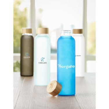 Logotrade promotional giveaway image of: Frosty Glass Bottle 550 ml drinking bottle