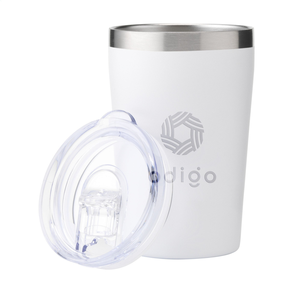 Logotrade promotional merchandise image of: Re-Steel RCS Recycled Coffee Mug 380 ml thermo cup