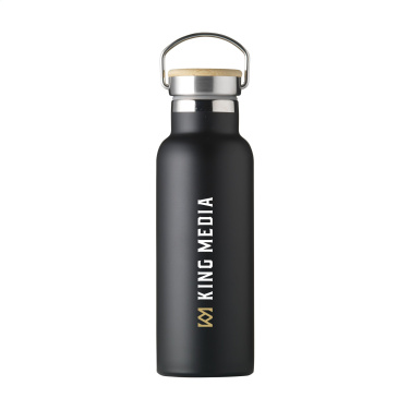 Logo trade corporate gifts image of: Nordvik RCS Recycled Steel 500 ml drinking bottle