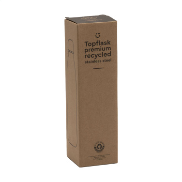 Logo trade promotional products image of: Topflask Premium RCS Recycled Steel drinking bottle