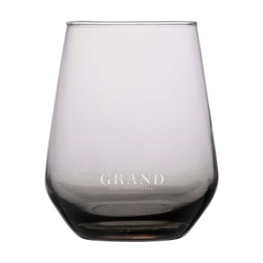 Logotrade promotional gift picture of: Smokey Water Glass 450 ml