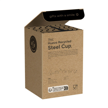 Logo trade promotional merchandise image of: Huevo RCS Recycled Steel Cup 350 ml thermo cup