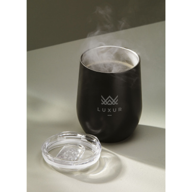 Logo trade promotional giveaways image of: Huevo RCS Recycled Steel Cup 350 ml thermo cup
