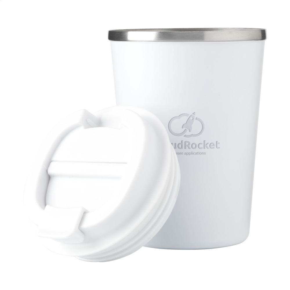 Logo trade business gift photo of: Kaffi RCS Recycled Coffee Mug 300 ml thermo cup