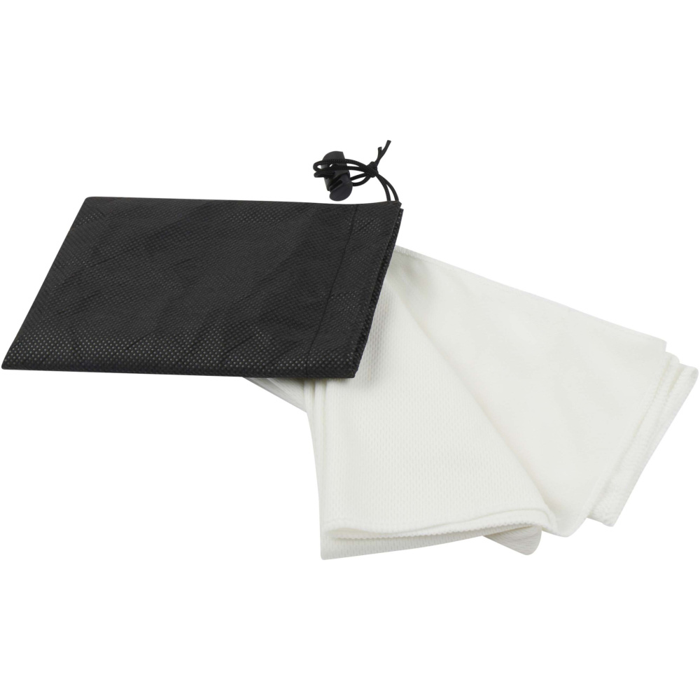 Logo trade promotional giveaways picture of: Lucas RPET sport towel 30x80 cm