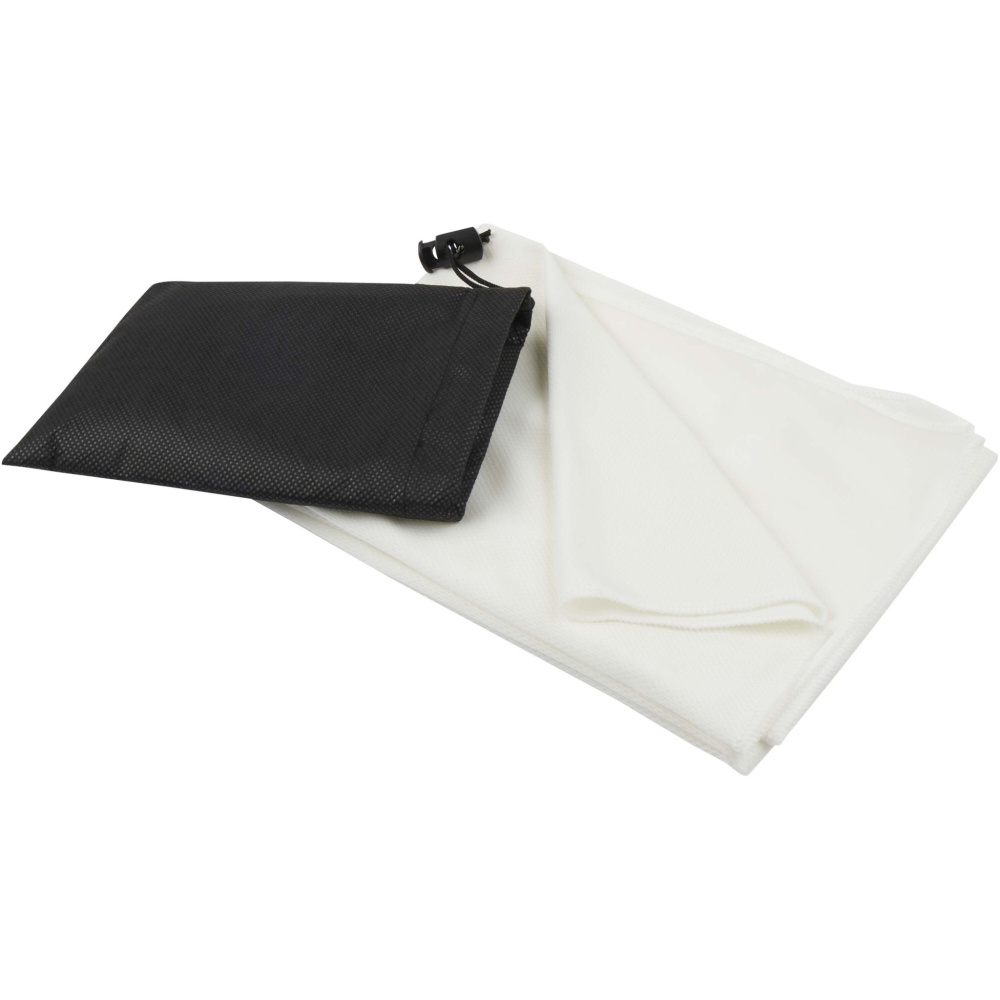 Logo trade promotional item photo of: Lucas RPET sport towel 50x100 cm