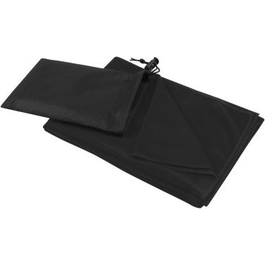 Logo trade business gifts image of: Lucas RPET sport towel 50x100 cm