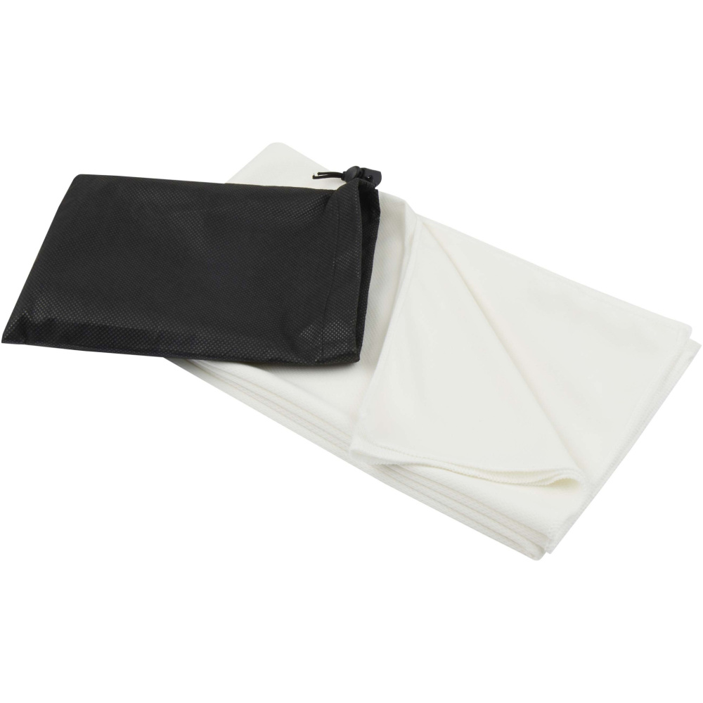 Logo trade promotional items image of: Lucas RPET sport towel 70x140 cm