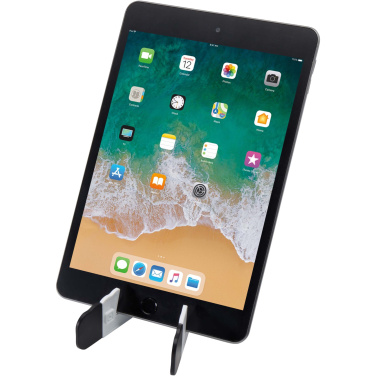 Logo trade promotional items image of: Buna recycled plastic foldable tablet and phone stand