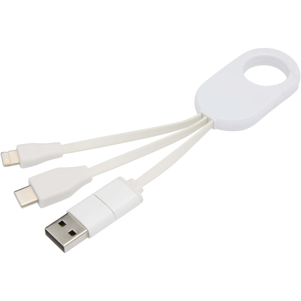 Logo trade promotional items picture of: Troop 4-in-1 recycled plastic charging cable
