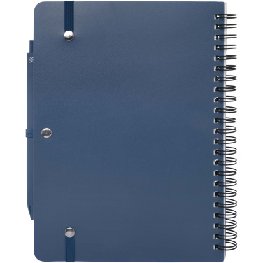 Logo trade promotional giveaways picture of: Thalaasa A5 ocean-bound hard cover notebook with ballpoint pen (black ink)