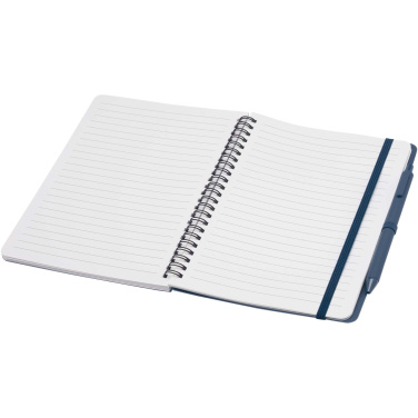 Logotrade advertising products photo of: Thalaasa A5 ocean-bound hard cover notebook with ballpoint pen (black ink)