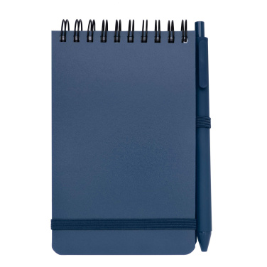 Logo trade promotional items image of: Thalaasa A6 hard cover ocean-bound notebook with ballpoint pen (black ink)
