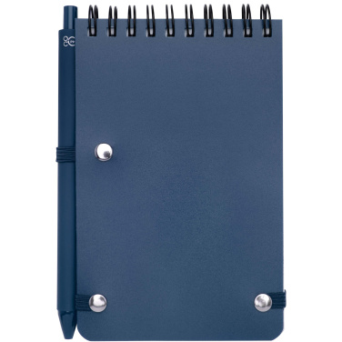 Logo trade business gifts image of: Thalaasa A6 hard cover ocean-bound notebook with ballpoint pen (black ink)