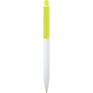 Logo trade promotional giveaway photo of: Unica recycled plastic ballpoint pen (blue ink)
