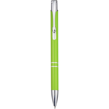 Logo trade promotional gifts picture of: Moneta recycled aluminium ballpoint pen (blue ink)