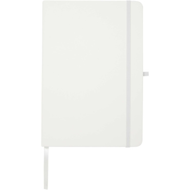 Logo trade corporate gifts image of: Teak A5 recycled hard cover notebook with lined pages