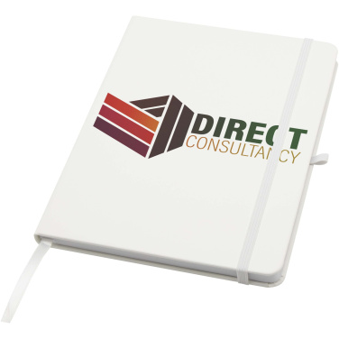 Logotrade promotional giveaway image of: Teak A5 recycled hard cover notebook with lined pages