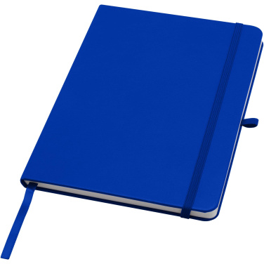 Logo trade promotional item photo of: Teak A5 recycled hard cover notebook with lined pages