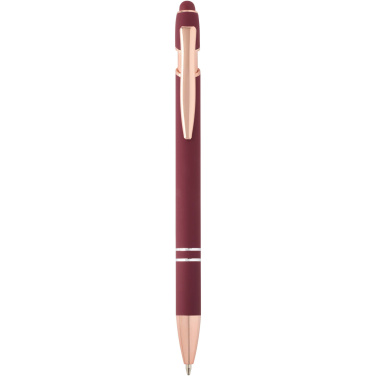 Logo trade promotional giveaway photo of: Nanna ballpoint pen with rose gold finish (black ink)