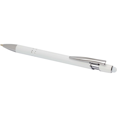 Logo trade promotional gifts image of: Kish ballpoint pen with silver finish (black ink)