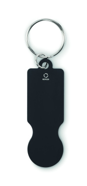 Logotrade promotional gifts photo of: Key ring with trolley token