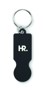 Logo trade advertising products picture of: Key ring with trolley token