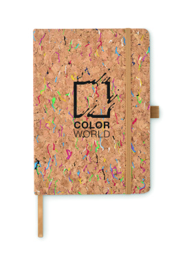Logo trade promotional product photo of: A5 cork coloured notebook