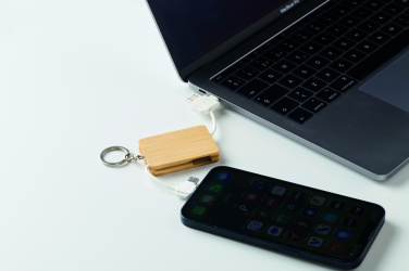 Logotrade promotional giveaway image of: Key ring charging cable