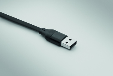 Logo trade business gift photo of: 60W cable keyring recycled ABS