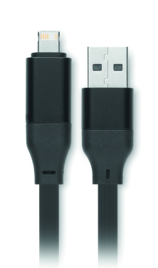 Logo trade advertising products picture of: 60W cable keyring recycled ABS