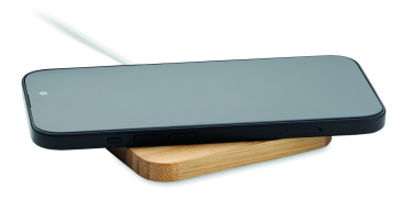 Logotrade advertising products photo of: 15W wireless charger in bamboo