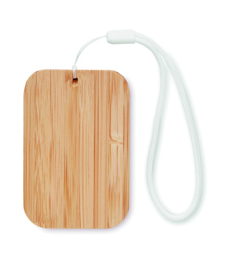Logo trade promotional giveaway photo of: 15W wireless charger in bamboo