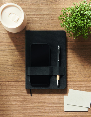 Logotrade promotional merchandise picture of: A5 RPET notebook with pen