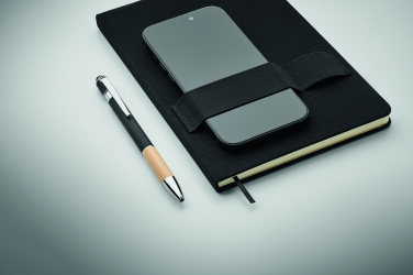 Logo trade business gifts image of: A5 RPET notebook with pen