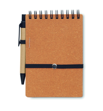 Logotrade advertising products photo of: Recycled notebook with ball pen