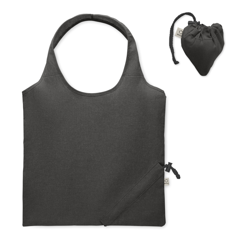 Logo trade promotional products image of: Foldable shopping bag 140 gr/m²
