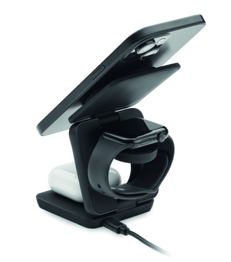 Logo trade corporate gift photo of: 3in1 foldable charging station