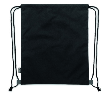 Logo trade corporate gifts picture of: RPET PU drawstring bag 2 tone