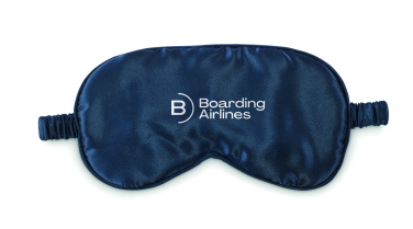 Logo trade business gift photo of: Soft polyester eye mask