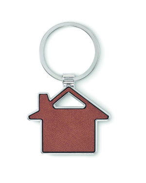 Logo trade promotional merchandise photo of: House shaped key ring